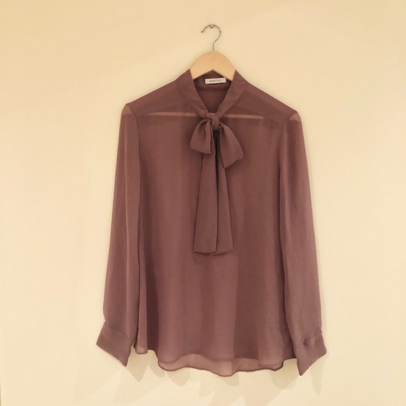 Aritzia Babaton Blouse toffee brown size M - Picture 8 of 10